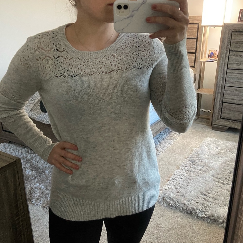 Gray sweater